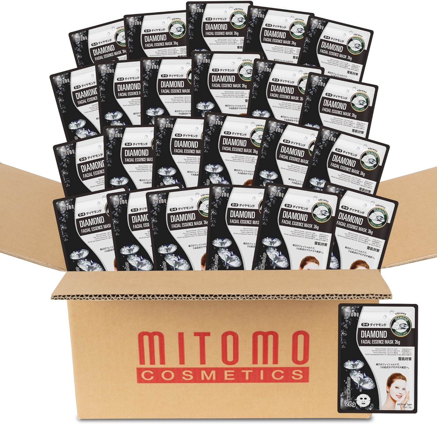 日本製 フェイシャルエッセンスマスクDI/800枚x1セット＝800枚/美容液/スキンケア 潤いマスクパック[MTSS00516-D-0x080]