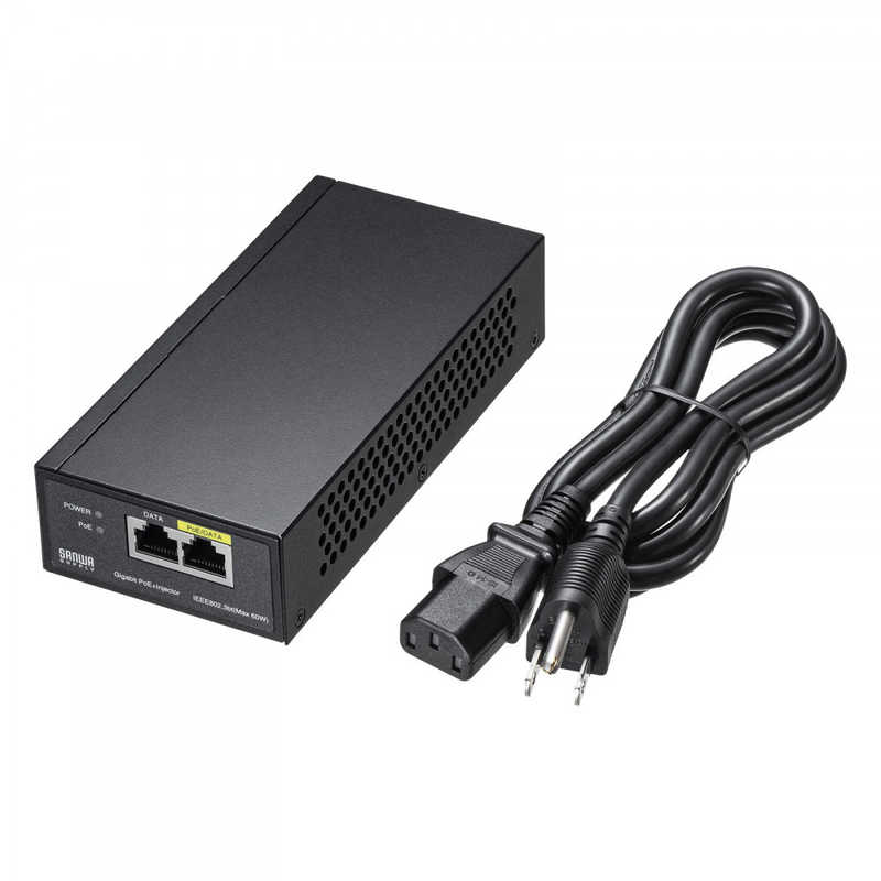 サンワサプライ　PoEインジェクター（電源内蔵・IEEE802.3bt対応） 　LAN-GIHINJ5