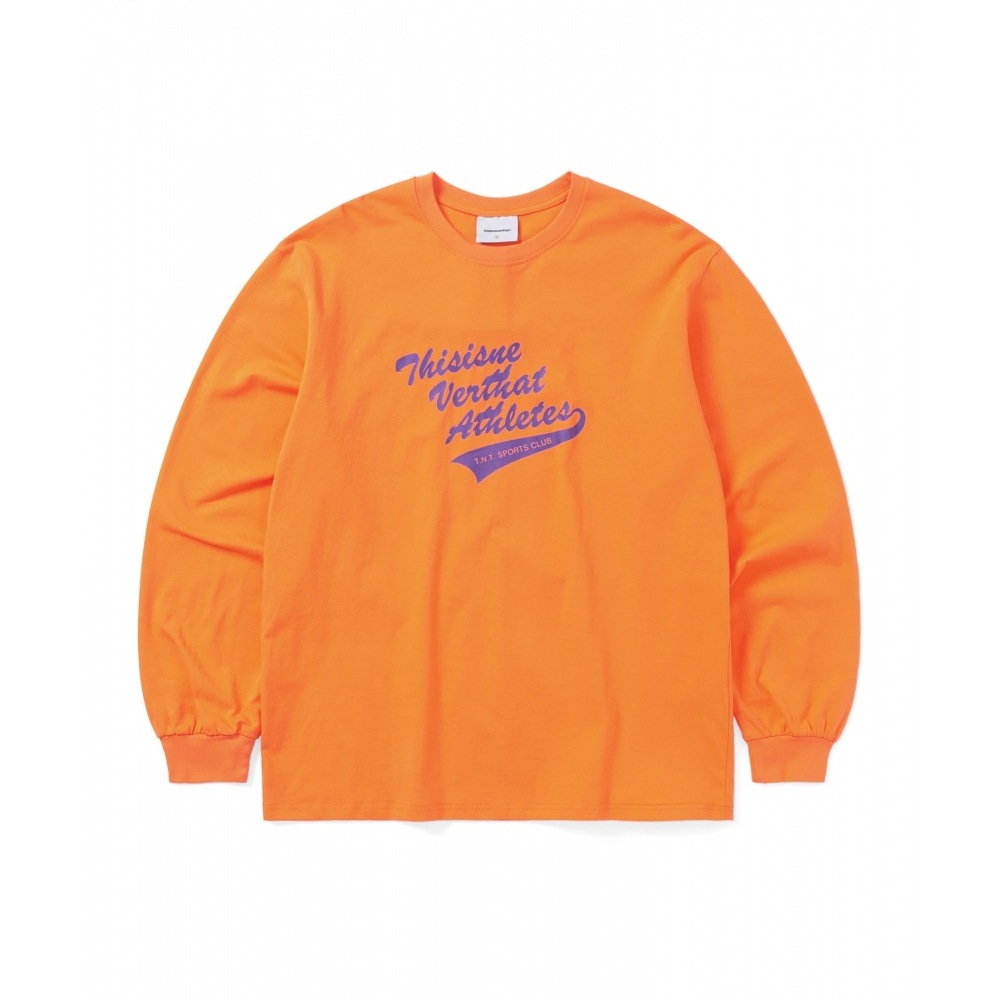 ディス・イズ・ネヴァー・ザットアスリート L/S Tシャツオレンジ
