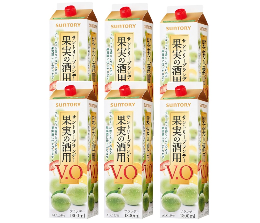 【送料無料】 サントリー 果実の酒用ブランデー V.O 35度 パック 1800ml 1.8L×1ケース/6本
