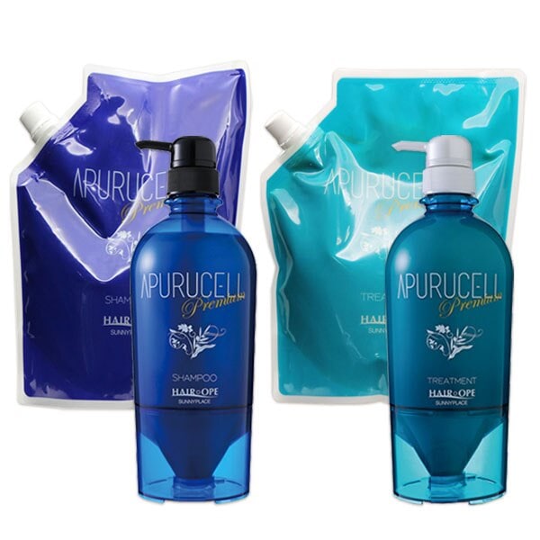 アプルセル プレミアム シャンプー700mL+800mL+トリートメント700g+800g セット