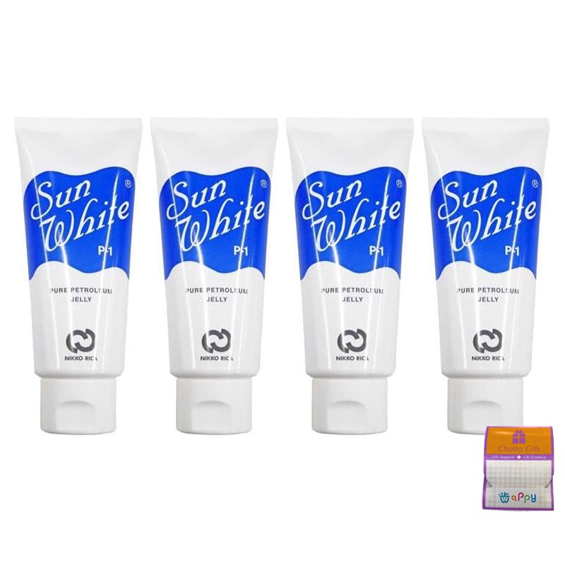 【4個セット】サンホワイトP-1（白色ワセリン）チューブ 50g*4個 ちょっとギフト付