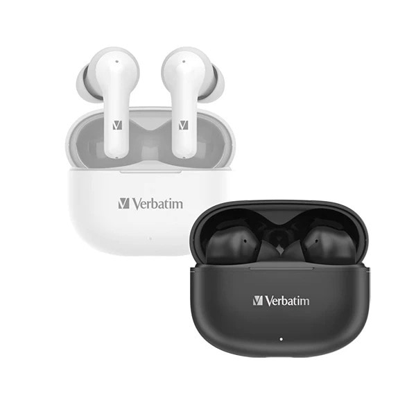 Verbatim Bluetooth 5.3 トゥルーワイヤレスイヤホンインイヤー ANC + ENC （関税はお客様のご負担となります）