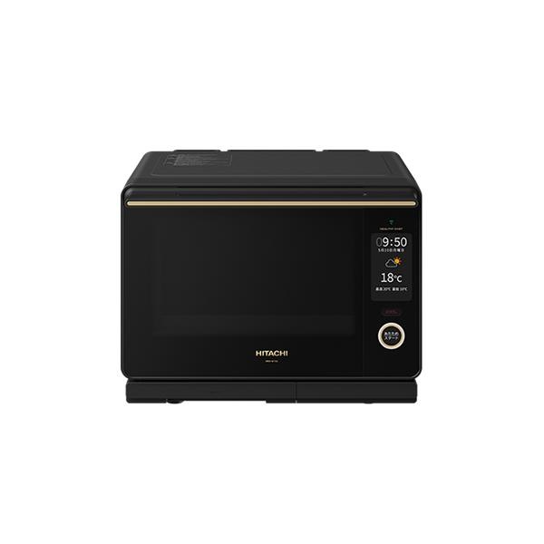 MRO-W10A-K 日立 30L 過熱水蒸気オーブンレンジ ヘルシーシェフ フロストブラック