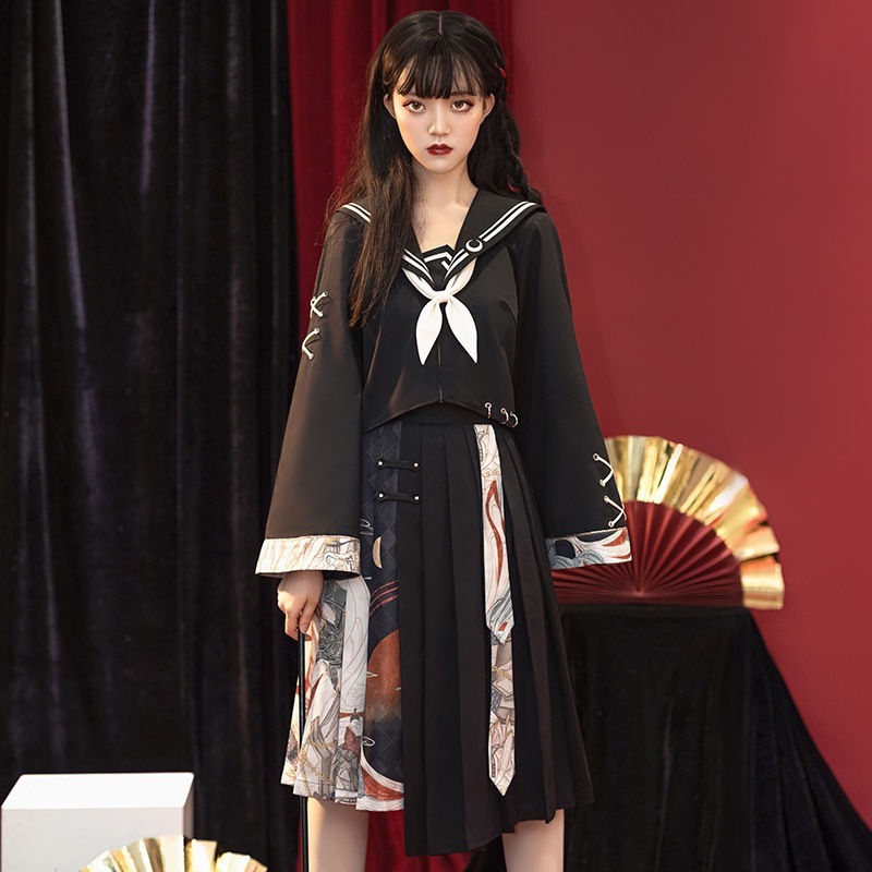 ヤンキー風漢要素JKスカートスーツ