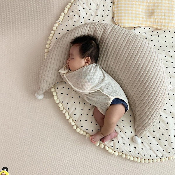 Qoo10] 月枕 ベビー癒し枕 赤ちゃん 横向き寝