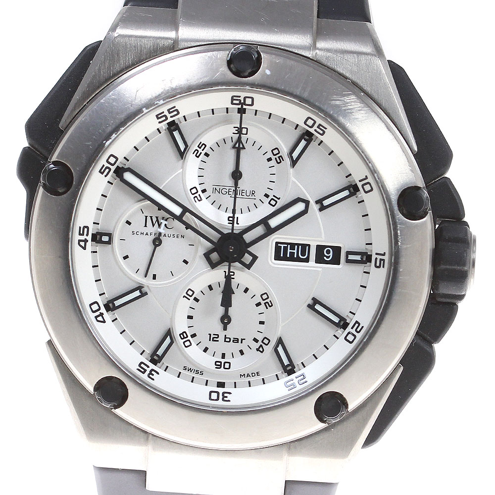 IWC IWC SCHAFFHAUSEN IW386501 インジュニア スプリットセコンドクロノグラフ 自動巻き メンズ 保証書付き_826616【中古】