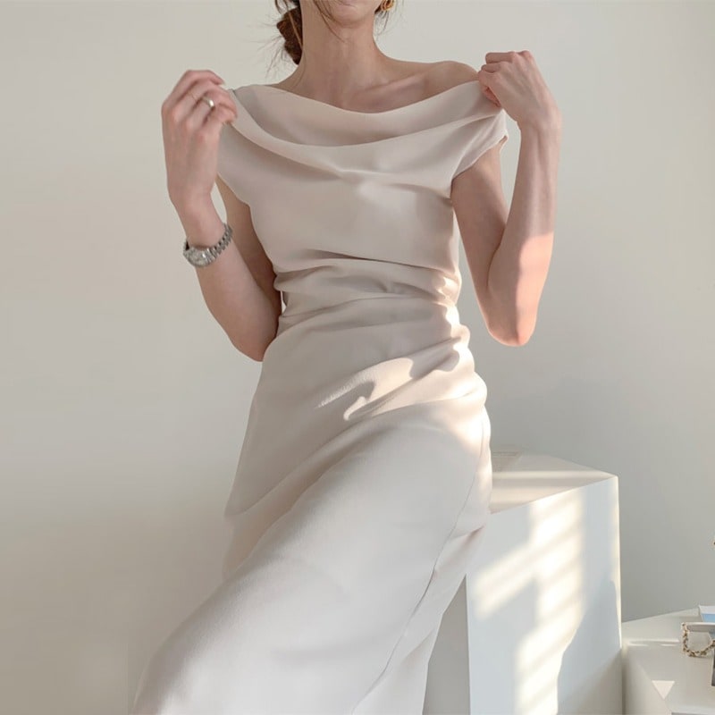 レディースロングドレス　ひざ丈　結婚式パーティードレス　二次会　おしゃれ