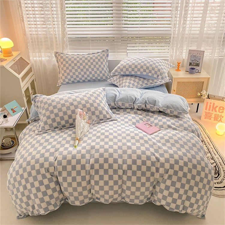 韓国ファッション 枕カバー セット 暖かい 肌にやさしい 厚手 ぬいぐるみ キルトカバー シーツ