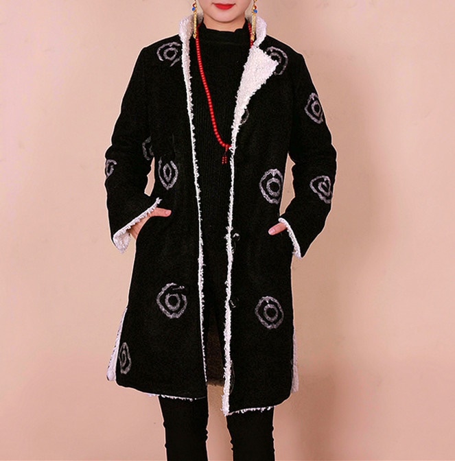 チベット礼服女性イベントネパール舞台演出服 レディース民族衣装宴会場披露宴ドレス礼服伝統的 優雅 レトロ 復古 エレガント フェミニン 舞台 演出 衣装シャツ豪華美品ラシャ 14,805円