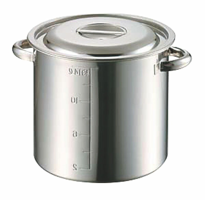 赤川器物製作所 AG 18-8目盛付寸胴鍋 33cm（26.0L）