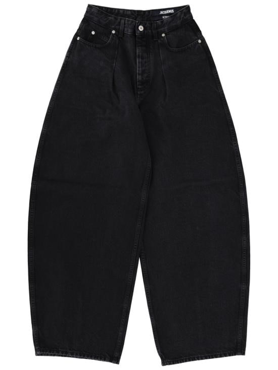 JACQUEMUS Women Denim Pants PAW00609AD0 0039990 BLACK