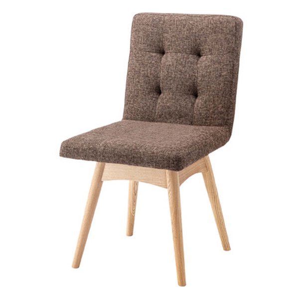 回転式ダイニングチェア ブラウン 幅45×奥行き56×高さ84×座面高46cm NOC-31BR