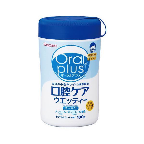 （まとめ）オーラルプラス口腔ケアウエッティー100枚[x5セット]