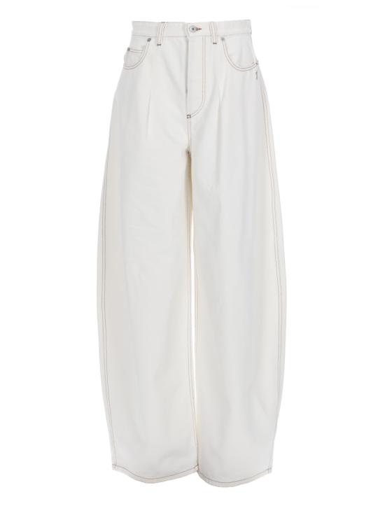 JACQUEMUS Women Denim Pants PAW00609AD0 004011C WHITE