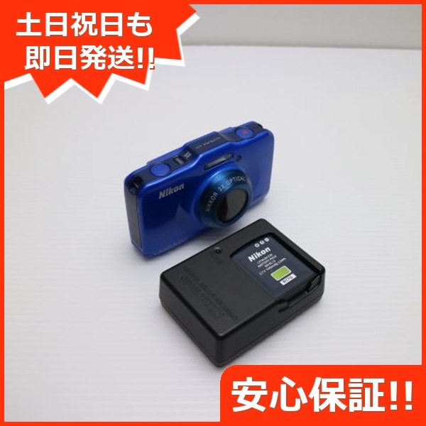 美品 COOLPIX S31 ブルー デジカメ Nikon 157