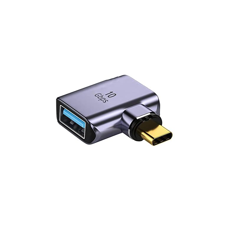 Xiwai 10GbpsタイプCオスからUSB3.0メス90度左右角度OTGデータアダプタラップトップ電話用磁気コネクタ 4,790円