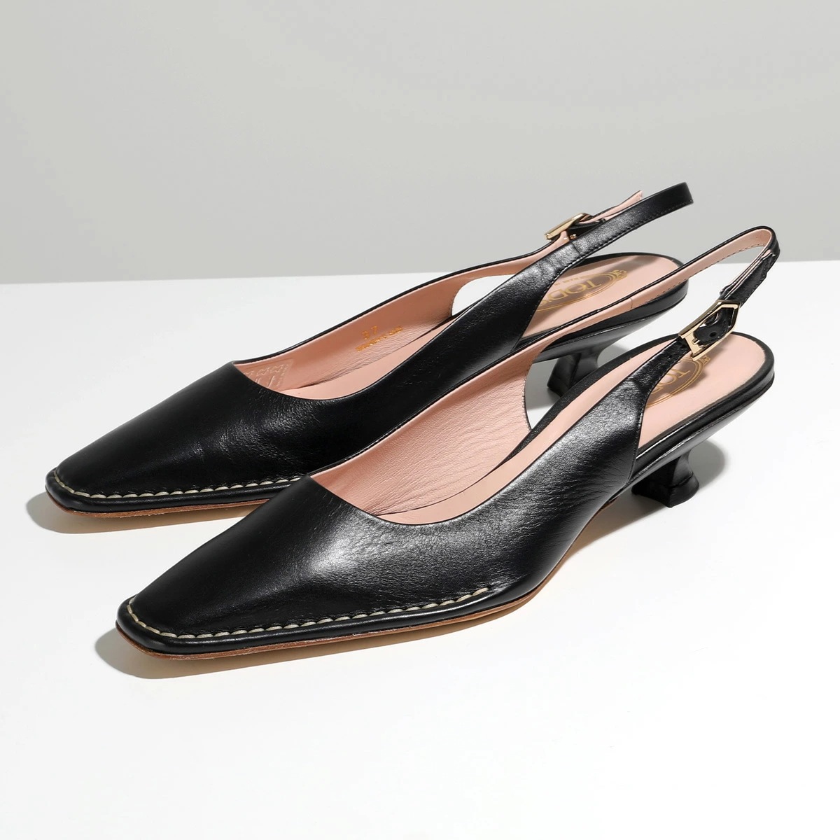 TODS トッズ ミュール XXW49C0CZ20OON レディース レザー スリングバック パンプス スクエアトゥ シューズ サンダル 靴 B999