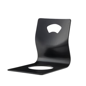 座椅子 パーソナルチェア 幅36×奥行52×高さ43cm 4脚セット 取っ手付き ブラック リビング 座敷 和室 客室 店舗 料理店 法事 法要