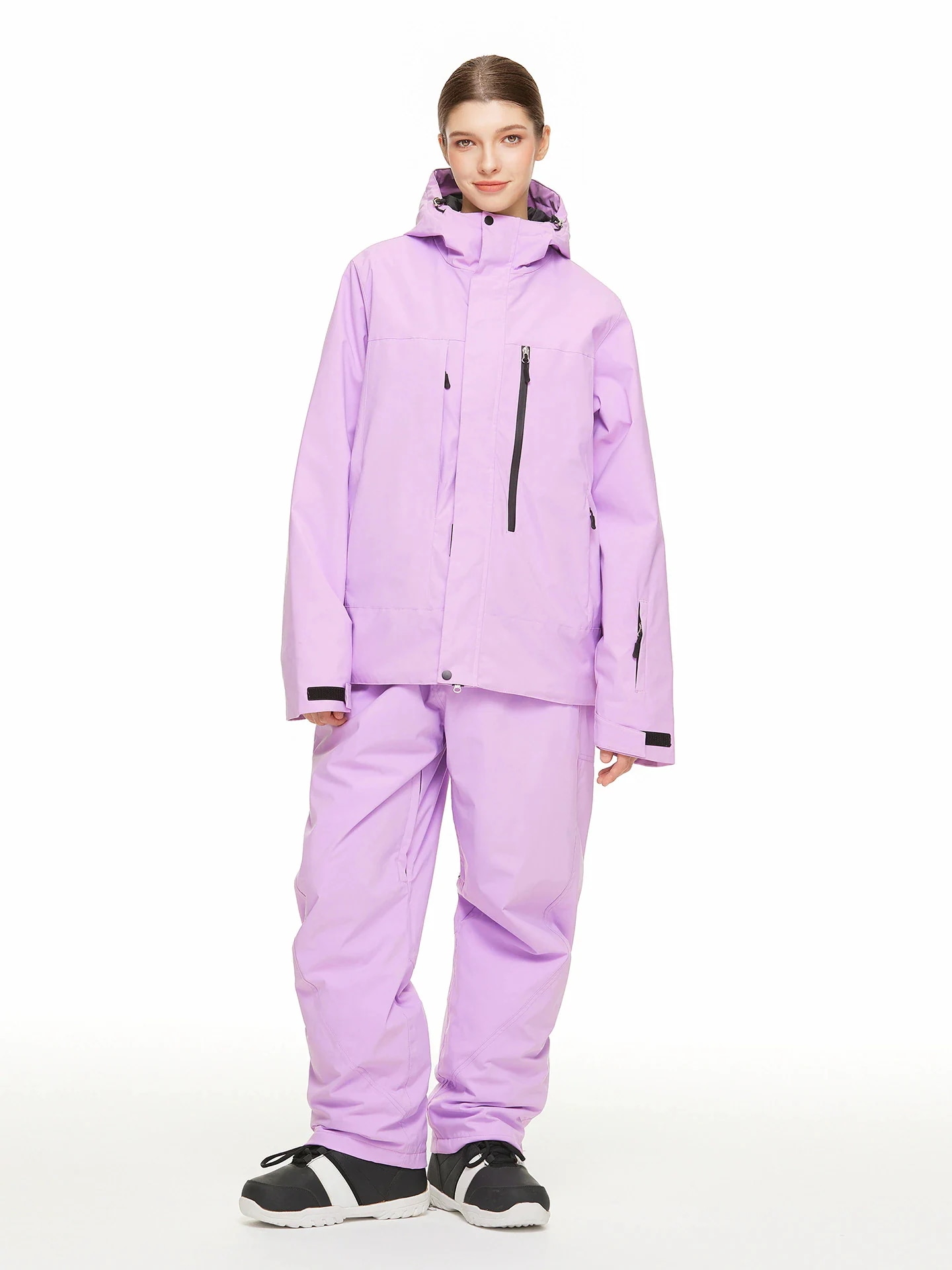 新品目玉セールコスパ最高!スノーボードウェア 20上下セット メンズ レディース ジャケット パーカー パンツ ズボン 紫 青 ローズ 黒白 蛍光緑 防風 撥水 風 スノボウェア スノーウェア スキー