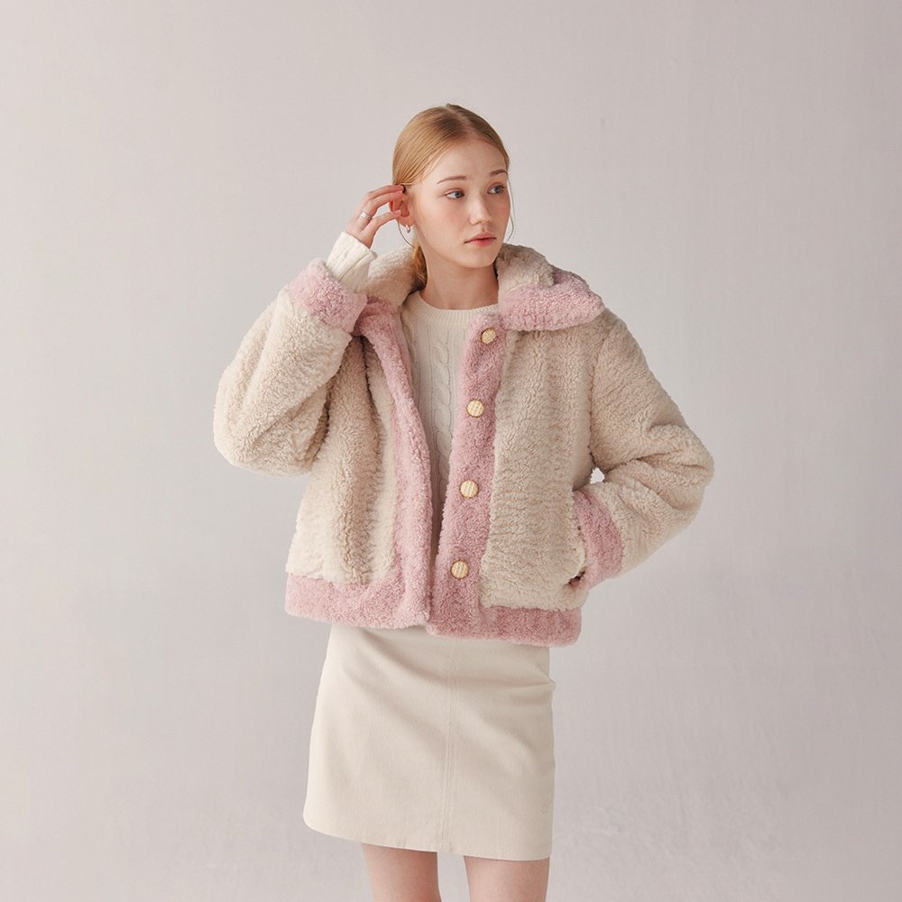 FAKEFUR MACARON FUR JACKET(2 COLOR)