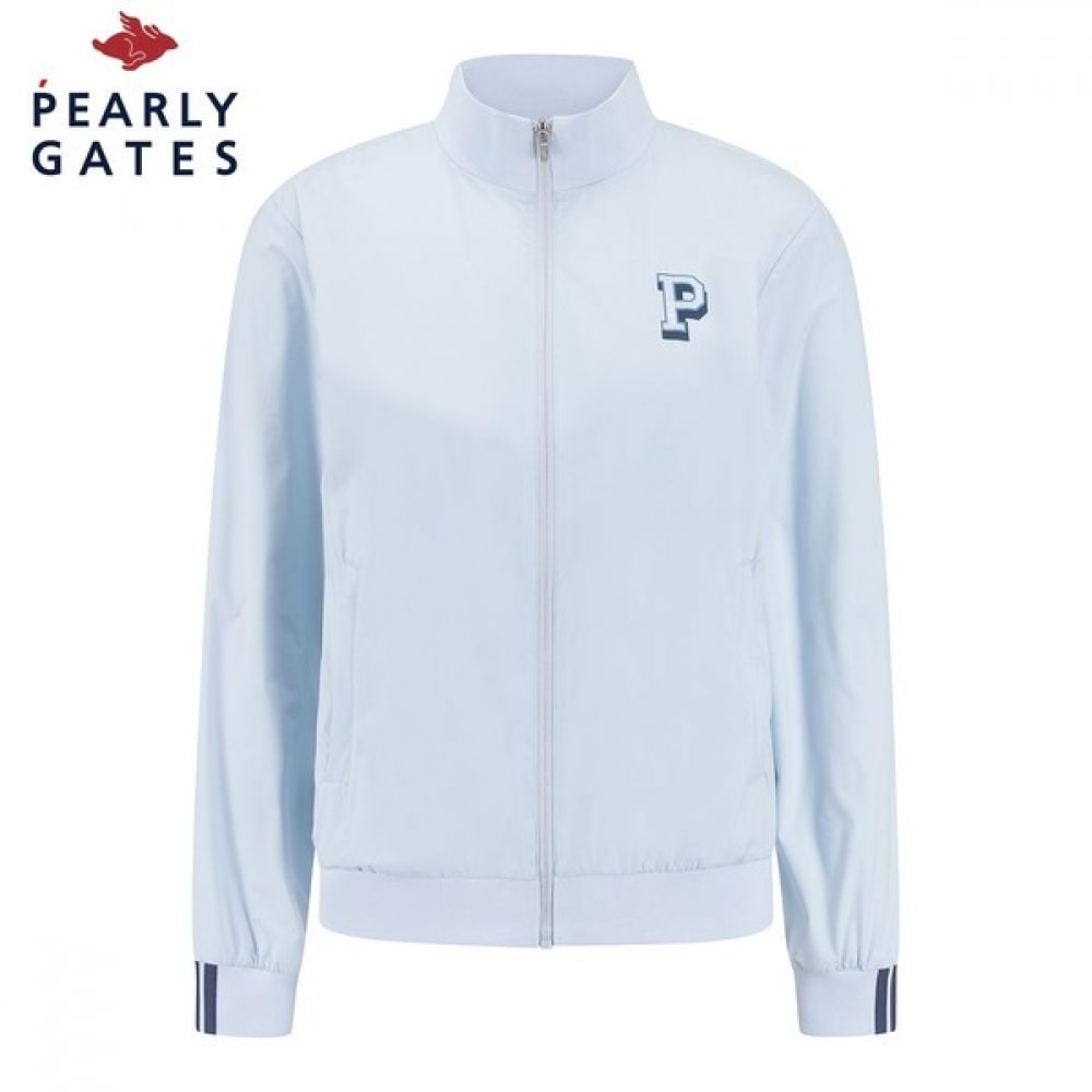 [パリゲイツ] パブリックスタンドネックロゴウインドブレーカー
