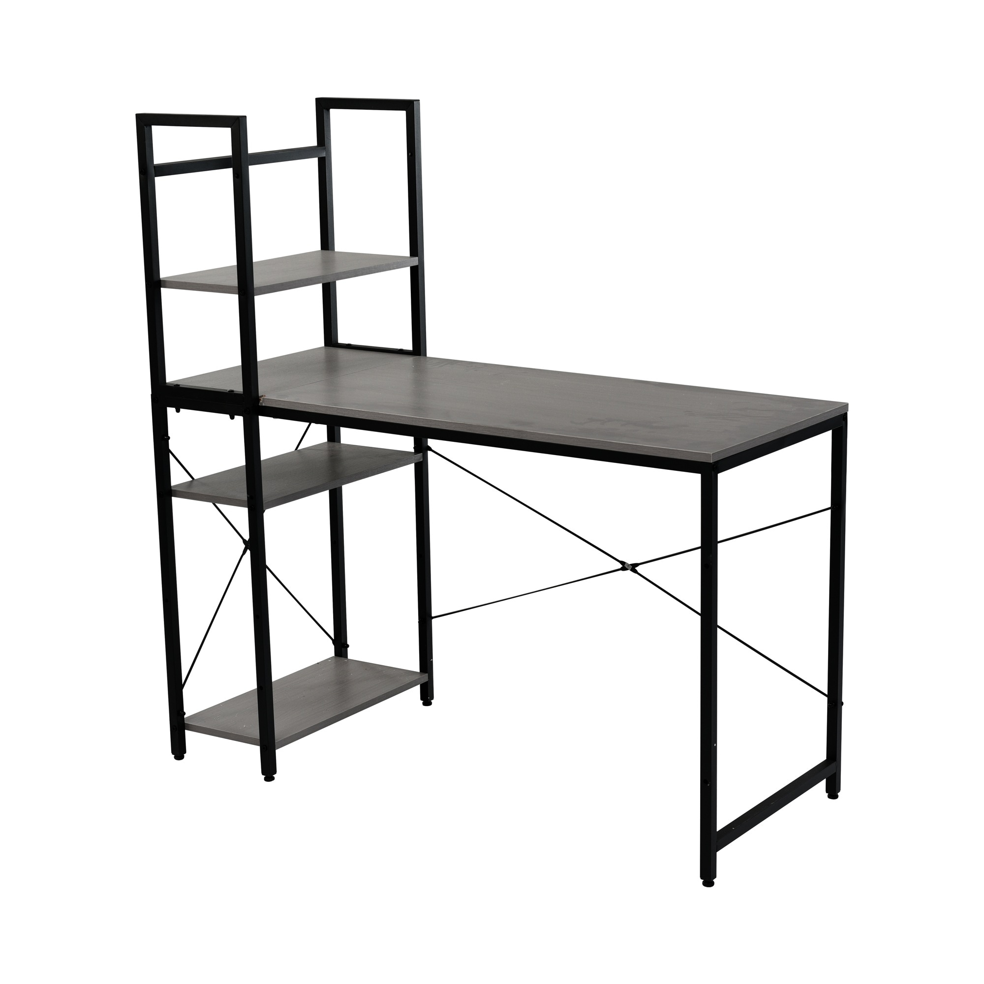 【国内発送】1131【301556GAAオフィスチェア+パソコンデスク セット】パソコンデスク ラック付き 調整可能　デスク ワークデスク 木製 学習デスク 7,040円