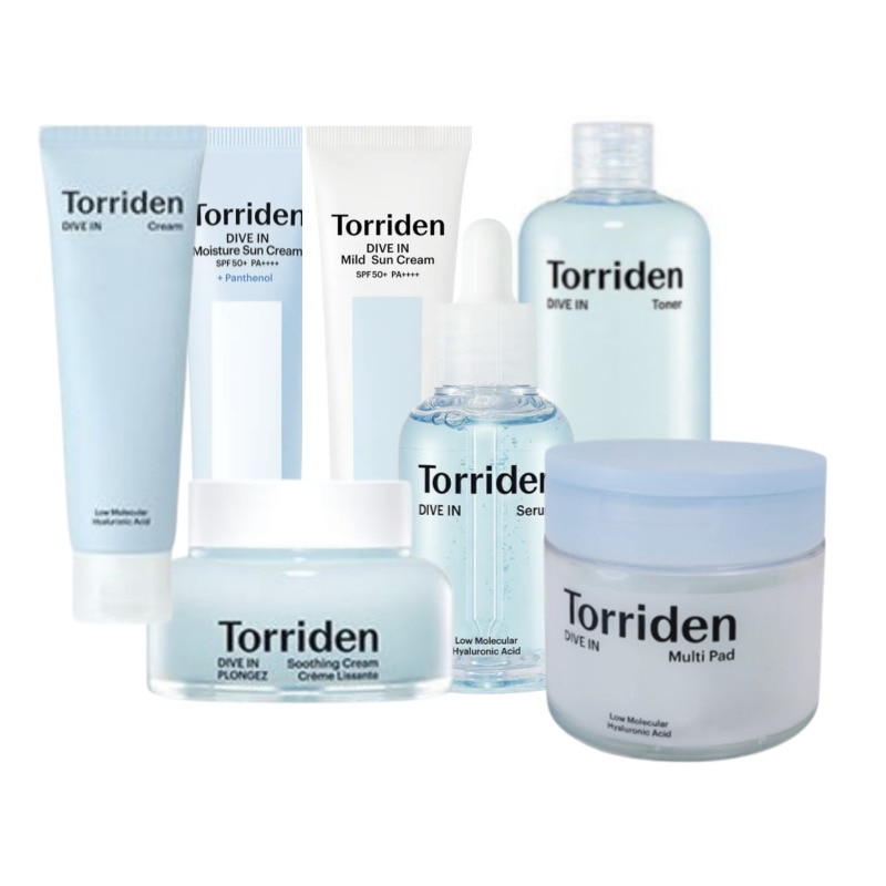 【お得商品】[3点セット]だイブイン 低分子 ヒアルロン酸 セラム50ml+トナー300ml+鎮静クリーム 100ml/モイスチャーサンクリーム60ml/日焼け止め