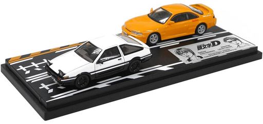 インターアライド MODELER’S 1/64 頭文字D セットVOL.19 中村賢太シルビア (S14) & 藤原拓海トレノ (AE86) 完成品 MD64219