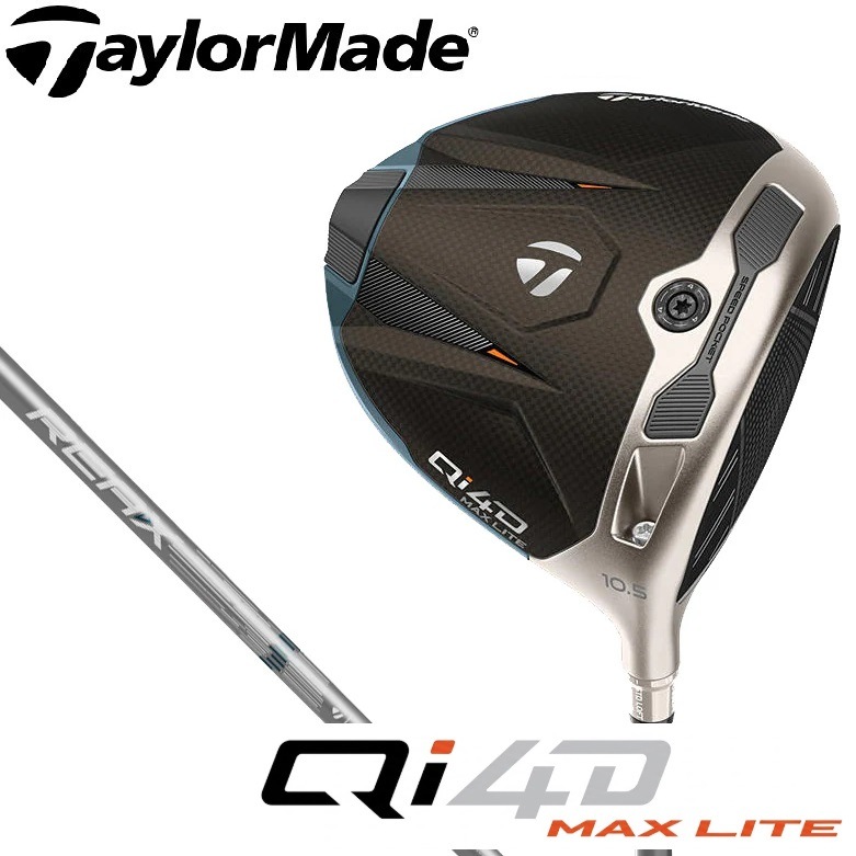 テーラーメイド TM-QI4DMXL-105-MR4R Qi4D MAX LITE ドライバー 10.5（REAX 40 Mid Rotation Blue シャフト・フレックス：R） TMQI4