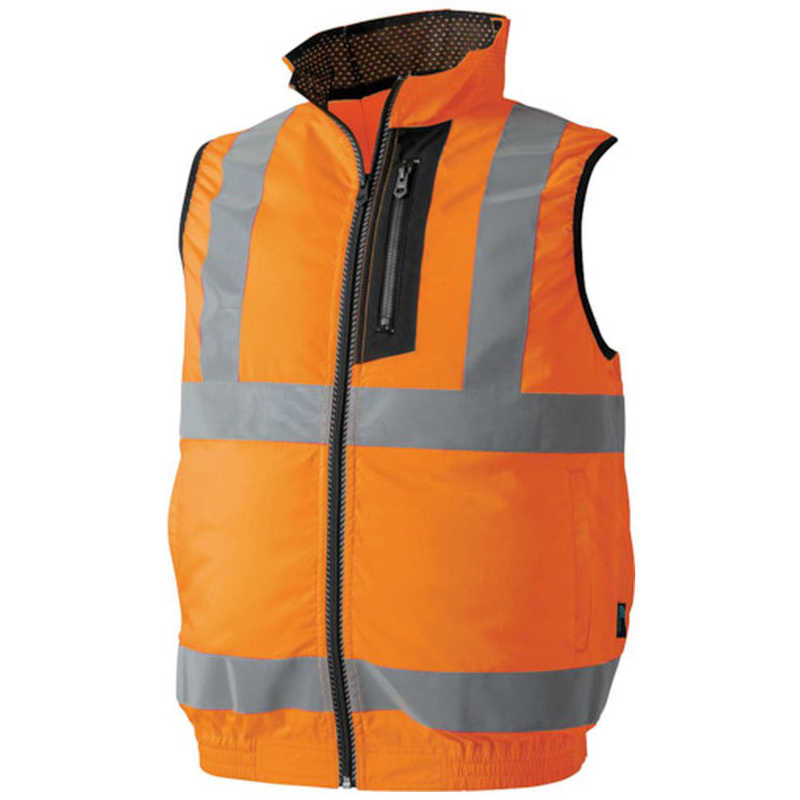 CUC　CHUSAN WZ ハイビス安全EFベスト 蛍光オレンジレッド M　9002141M