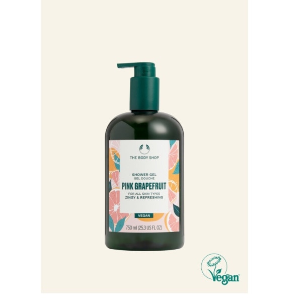 【The body shop】 ピンク グレープフルーツ 大容量 シャワージェル 750ML 贈呈品なくなり次第贈呈終了