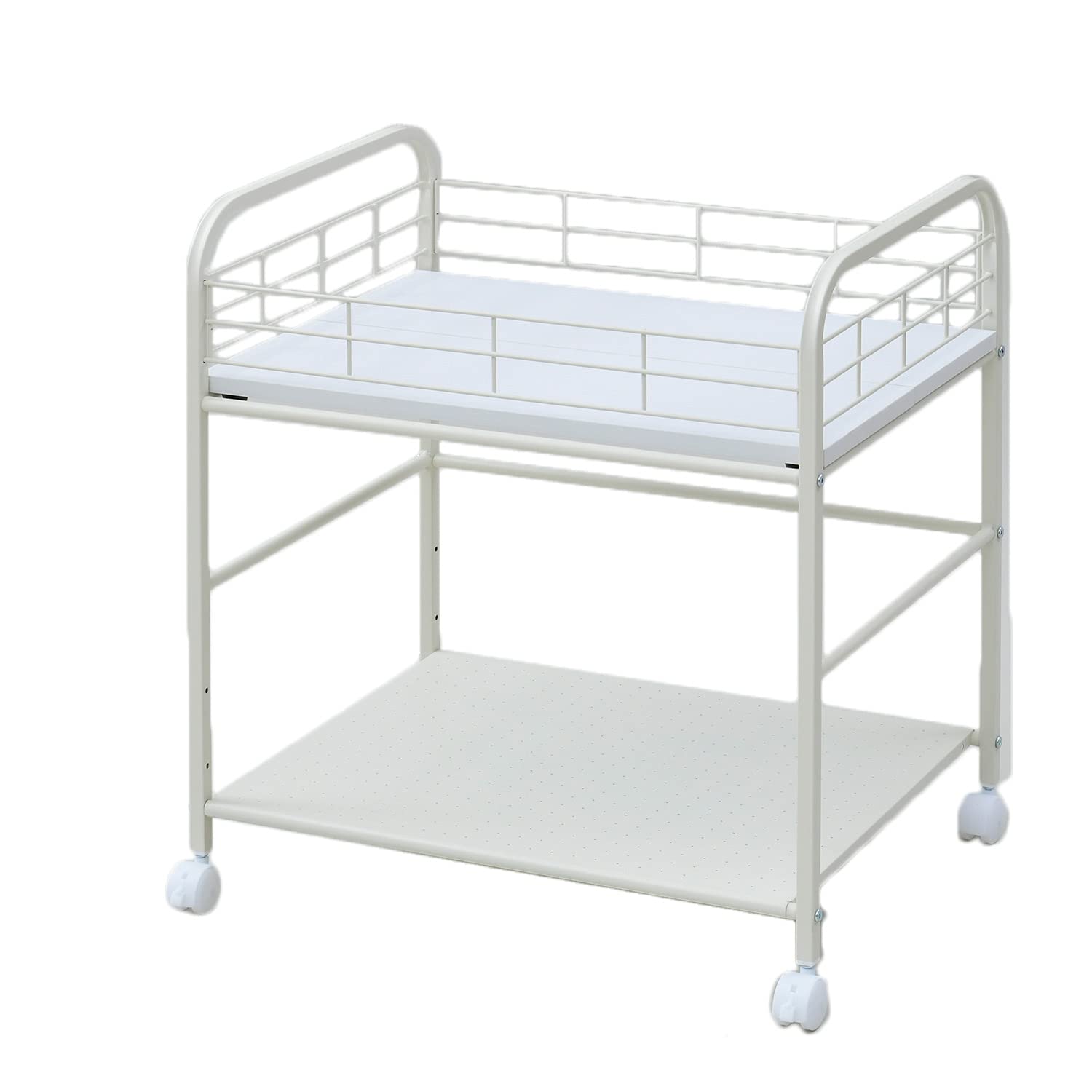 押入れ 収納ラック キャスター付き 幅43 奥行き58.5 高さ64.5cm ZCS-43W(WH/IV)