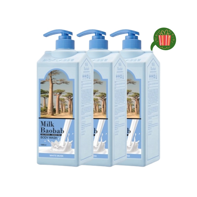 BTSジョングク愛用ボディーソープボディウォッシュホワイトムスクの香り大容量 1000ml 3個