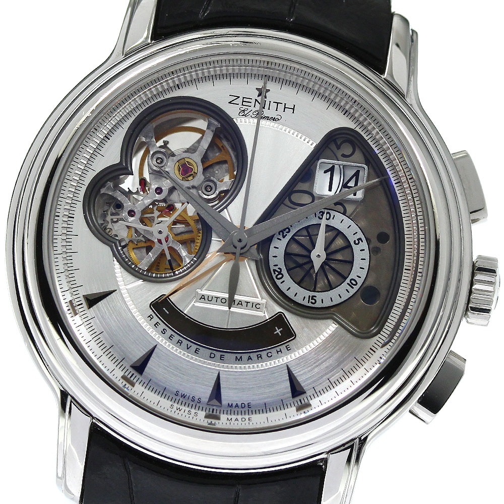 ベルト訳あり ゼニス ZENITH 03.0240.4039 クロノマスター グランドデイト 自動巻き メンズ _755345【中古】