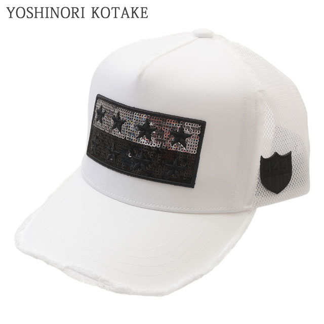ヨシノリコタケ YOSHINORI KOTAKE STAR WAPPEN SPANGLE MESH CAP メッシュ エンブレム ゴルフキャップ スポーツ 251-001709-010