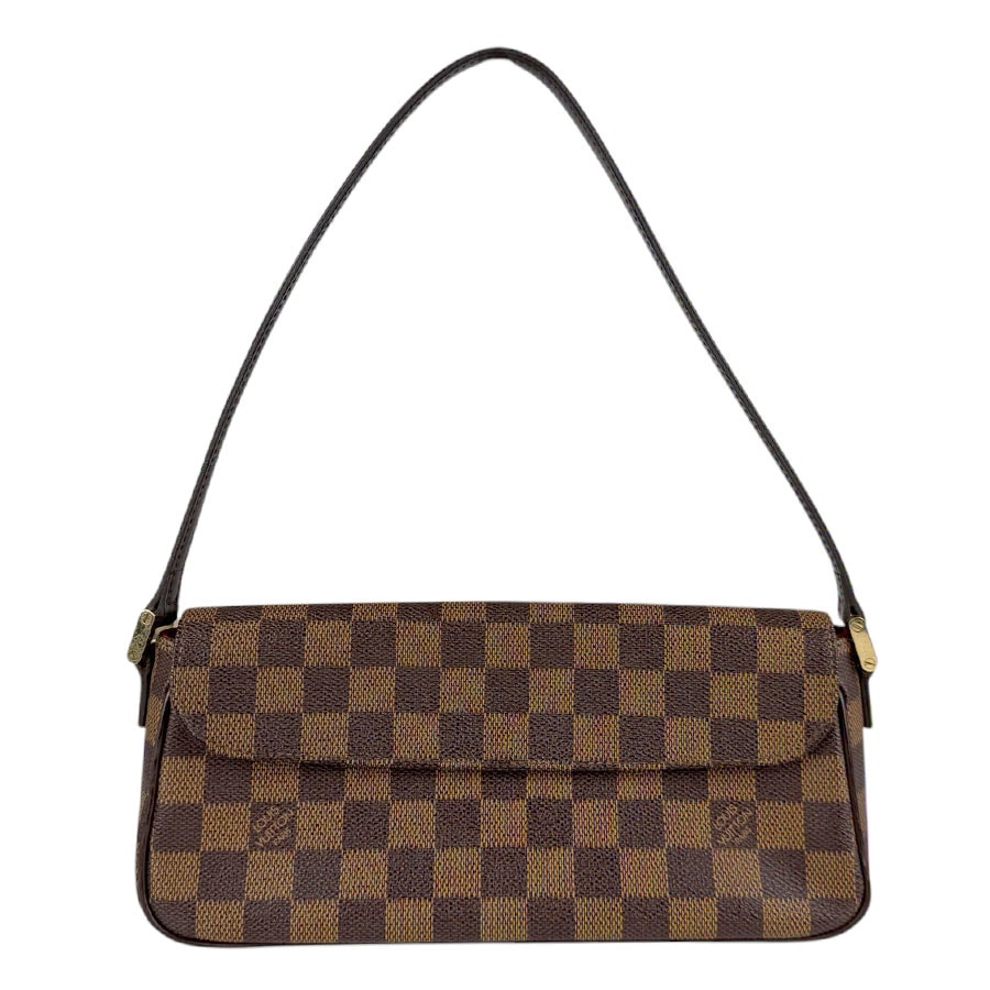 ルイ ヴィトン LOUIS VUITTON ショルダーバッグ ダミエ レコレータ ダミエキャンバス ブラウン ゴールド レディース N51299 n1079