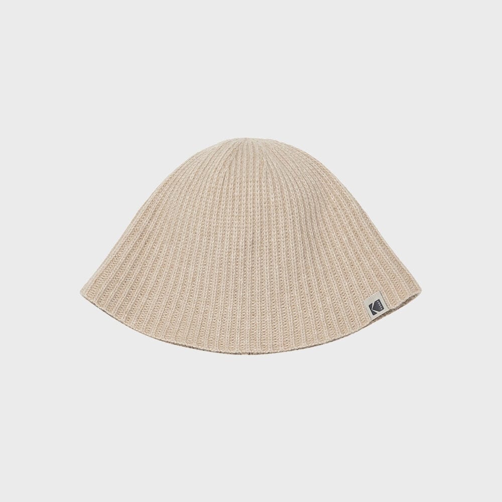 コダックアパレル ソリッドニットバケットハット IVORY