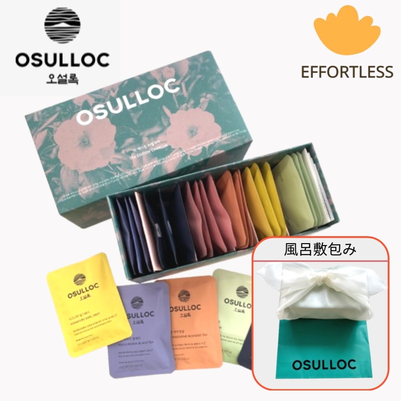 [韓国人気プレゼント]TEA EDITION CAMELLIA 6種24個入り/韓国風呂敷包装/ショッピングバッグ/韓国茶/韓国高級茶/紅茶/ブレンデッドティー/韓国ギフトおすすめ/韓国人気ギフト