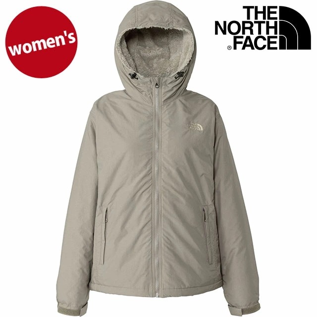 コンパクトノマドジャケット [NPW72433-CC] Compact Nomad Jacket レディース TNF アウトドア アウター マウンテンパーカー 軽量 キャバングレー/クレイグレー