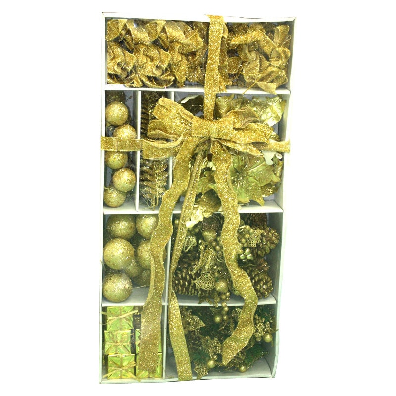 クリスマス ツリー オーナメント 180cm用クリスマスツリーオーナメントセット(ゴールド) 【 デコレーション ツリー飾りセット クリスマス飾り 雑貨 クリスマスパーティー パーティーグッズ 装飾