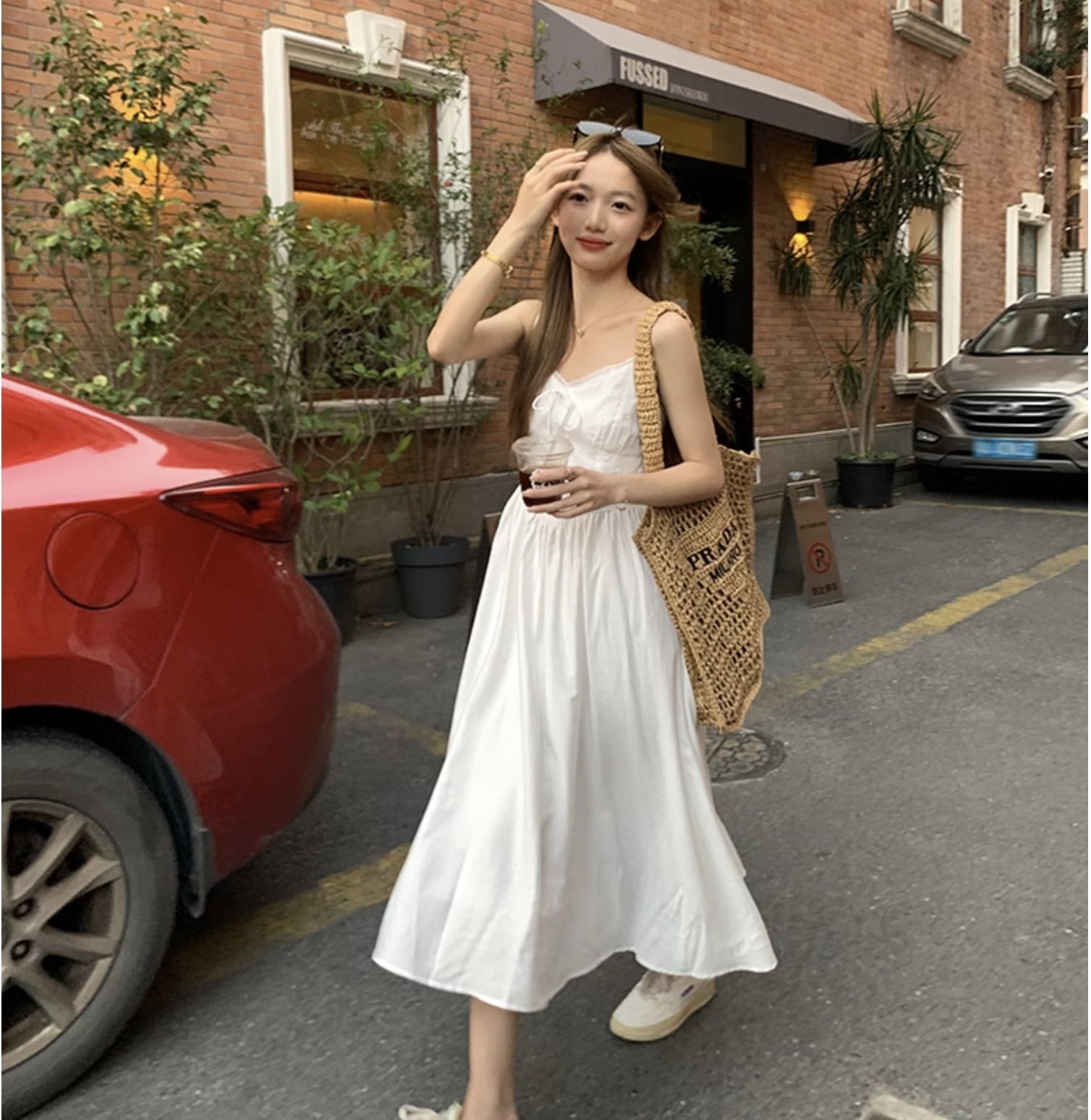 個性的 夏服 レディース ワンピース ワンピドレス フレアワンピース キャミワンピ ロジスワンピ ロング アンクル 袖なし ノースリーブ Uネック ラウンドネック フレア セミフレア Aライ