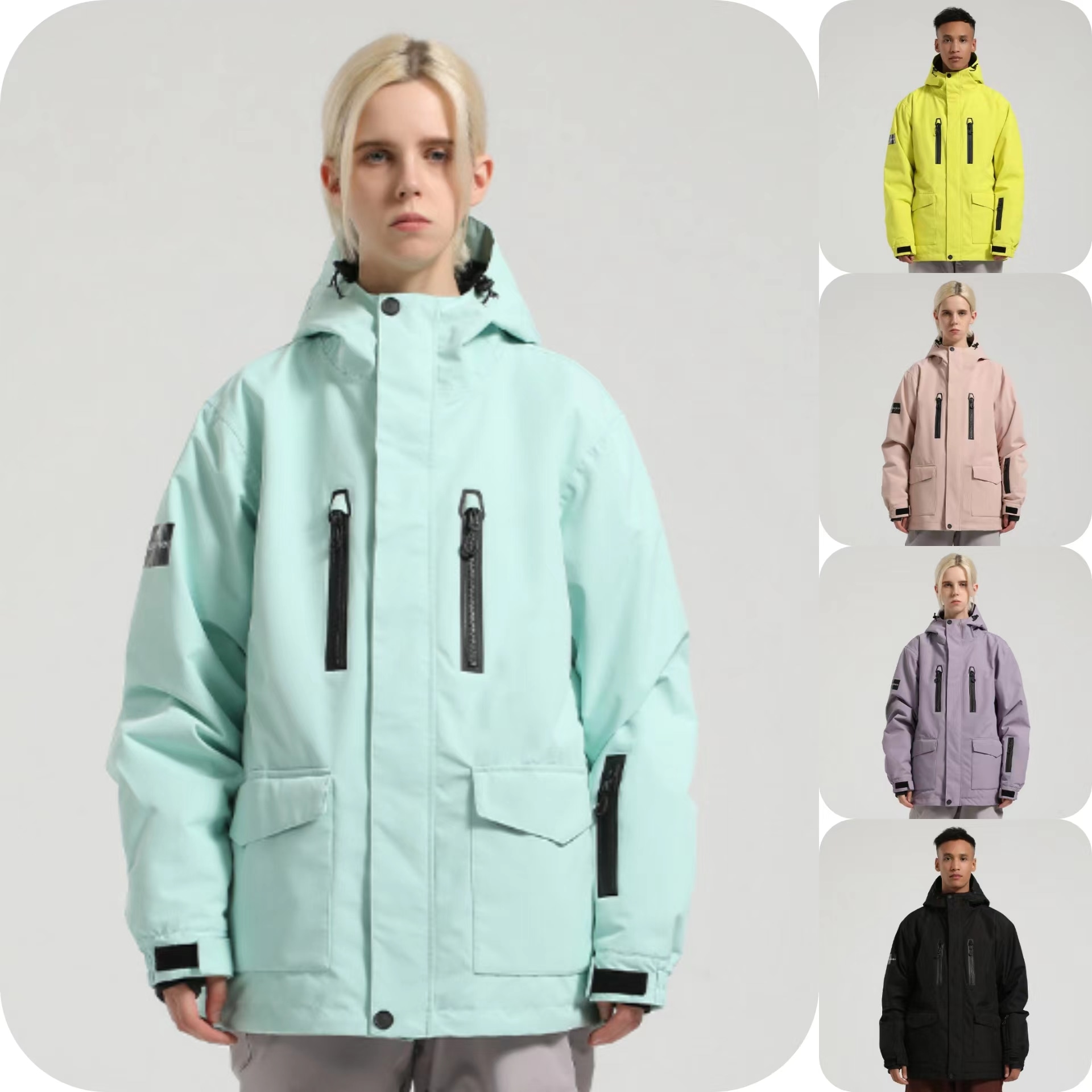 [迅速な出荷] スノーボードウェア ジャケット スノボウェア スキーウェア アウター パーカー 上着 单品 男女兼用