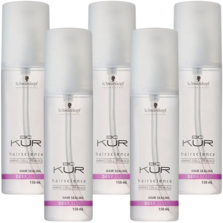 5個セット シュワルツコフ BCクア ディープ スリーク150ml トリートメント 洗い流さないトリートメント オイルトリートメント ダメージケア グレープシードオイル 広がる髪 保湿 髪の静電気を抑