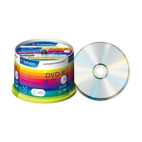 （まとめ）バーベイタム データ用DVD-R4.7GB 16倍速 ブランドシルバー スピンドルケース DHR47J50V1 1パック（50枚） 3セット
