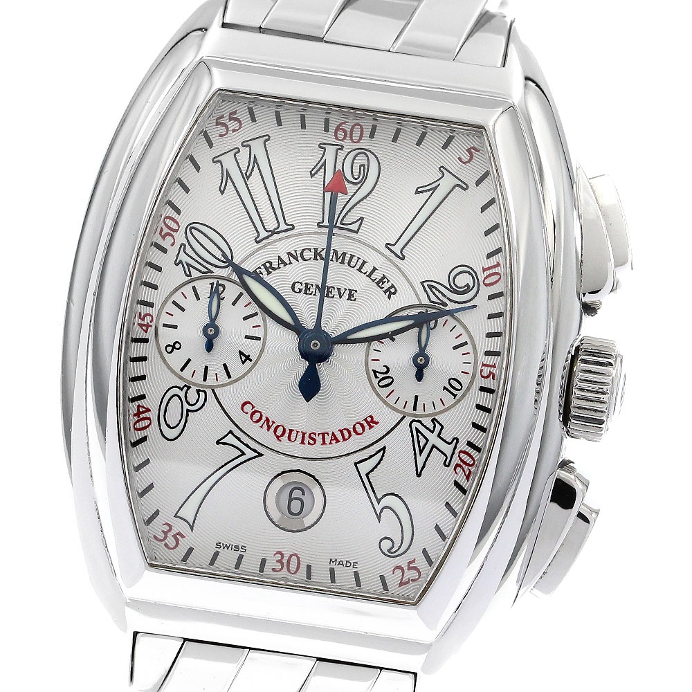 フランクミュラー FRANCK MULLER 8005CC コンキスタドール クロノグラフ 自動巻き メンズ _896451【中古】