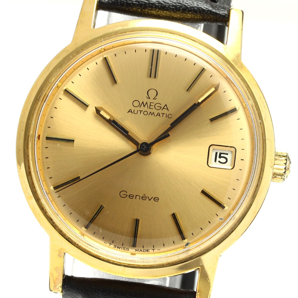 オメガ OMEGA 166.0163 ジュネーブ デイト Cal.1012 自動巻き メンズ _896262【中古】