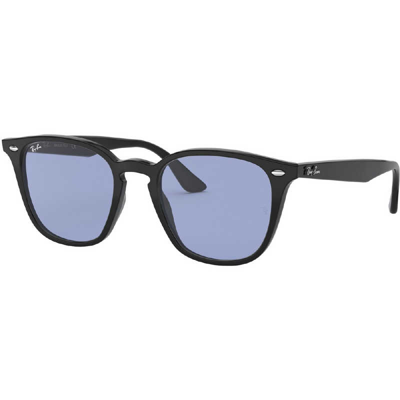 レイバン　WASH LENS RB4258F 601/80 52mm シャイニーブラック/ブルー　RB4258F_601/80(52)_