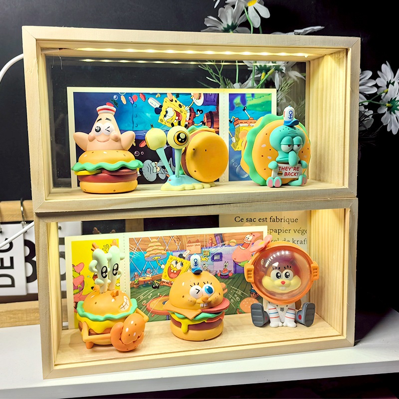スポンジボブナイトライトオーナメントイカルドとクラブス氏パトリックスターフィギュア男性と女性クリエイティブ新しい