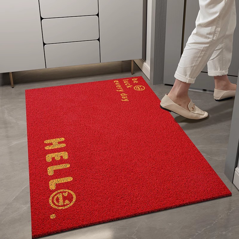 【速達!】入口ドアマット入口入口入口フロアマットトリミングコイルドア内外擦り付けpvc高級玄関滑り止めカーペット
